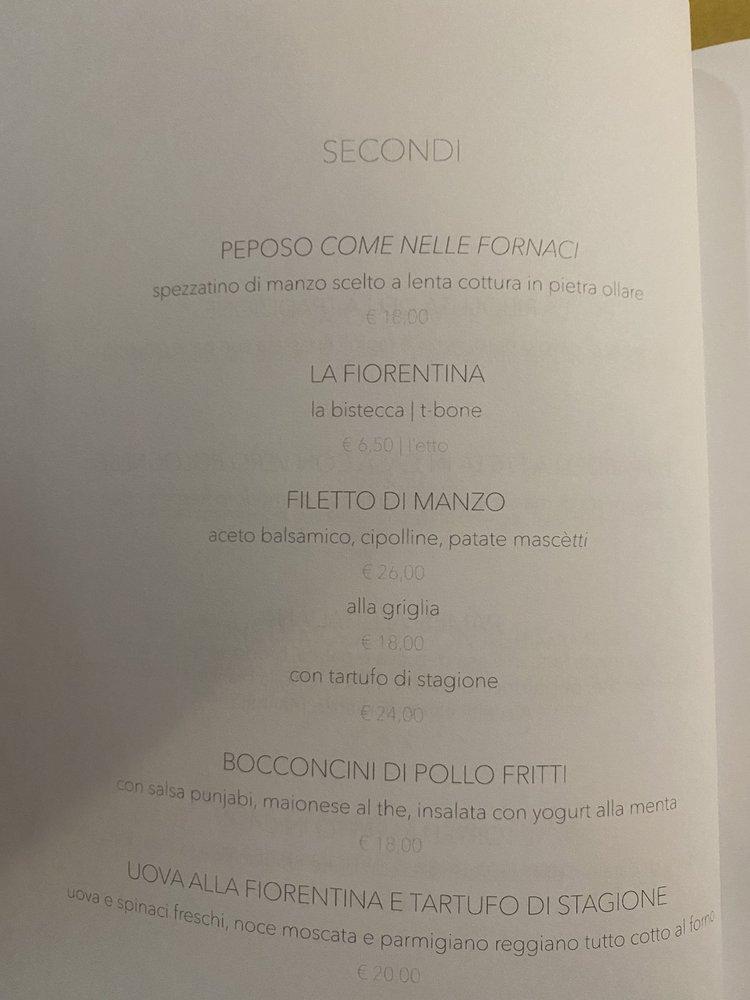 Menu di Fiesolana46 