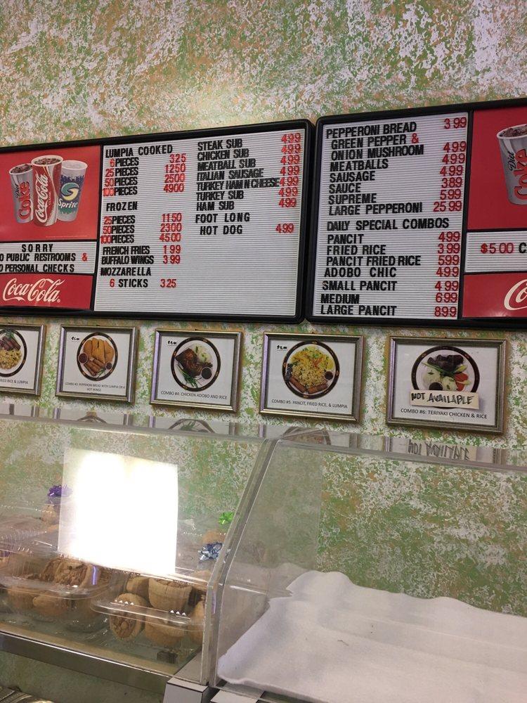 Menu at Glory's Bakery, Virginia Beach, Centerville Turnpike