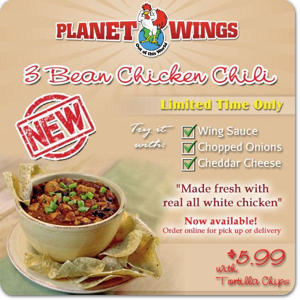 Menu at Wings restaurant, Newburgh, 668 Broadway