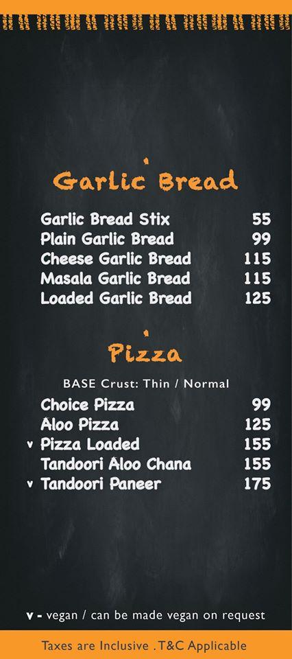 The Chowks - Chai Chowk menu