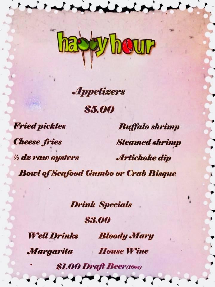 Carta del pub y bar Gulf Island Grill, Gulf Shores