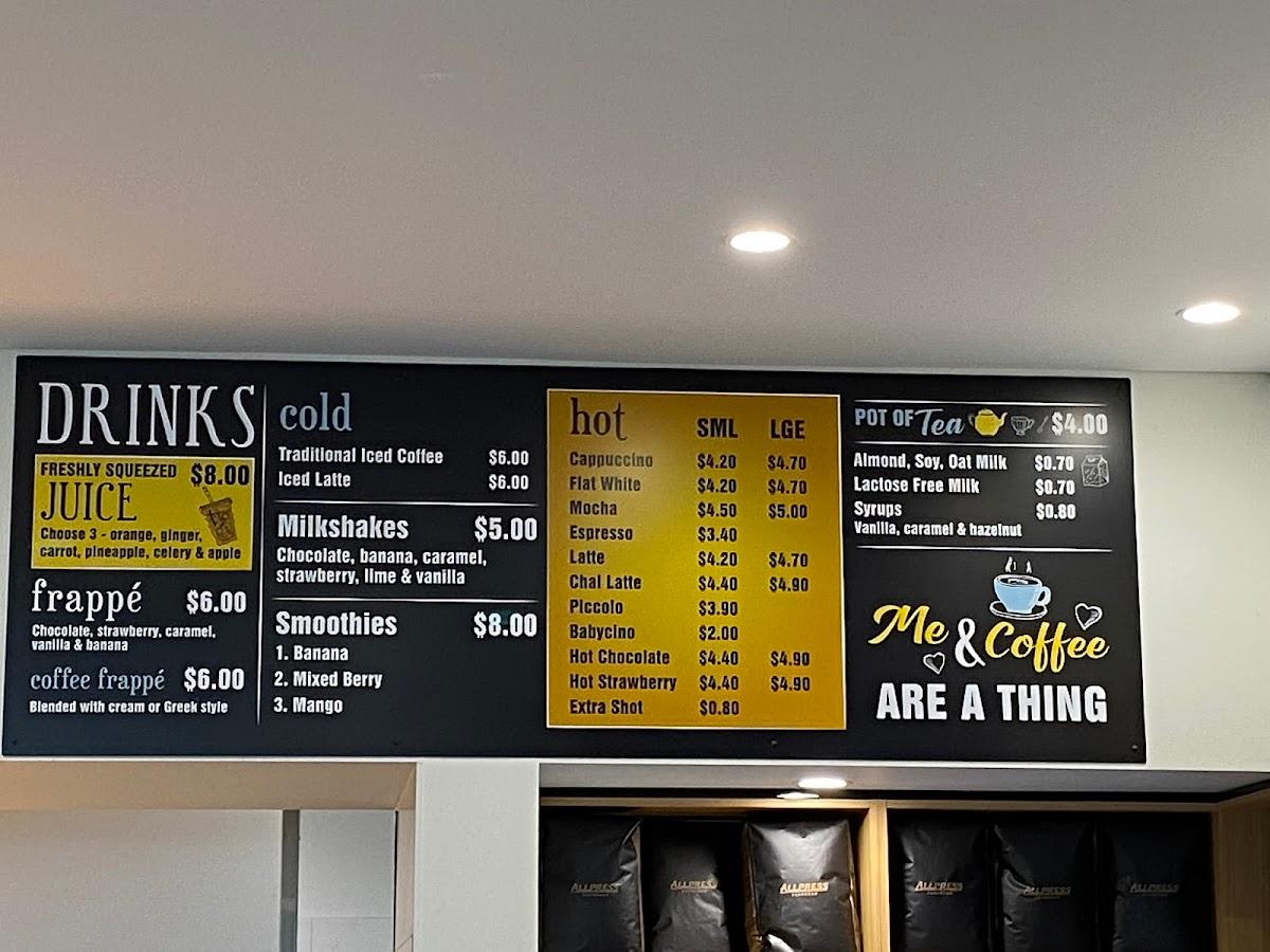 Menu At K And Gz Cafe Goulburn