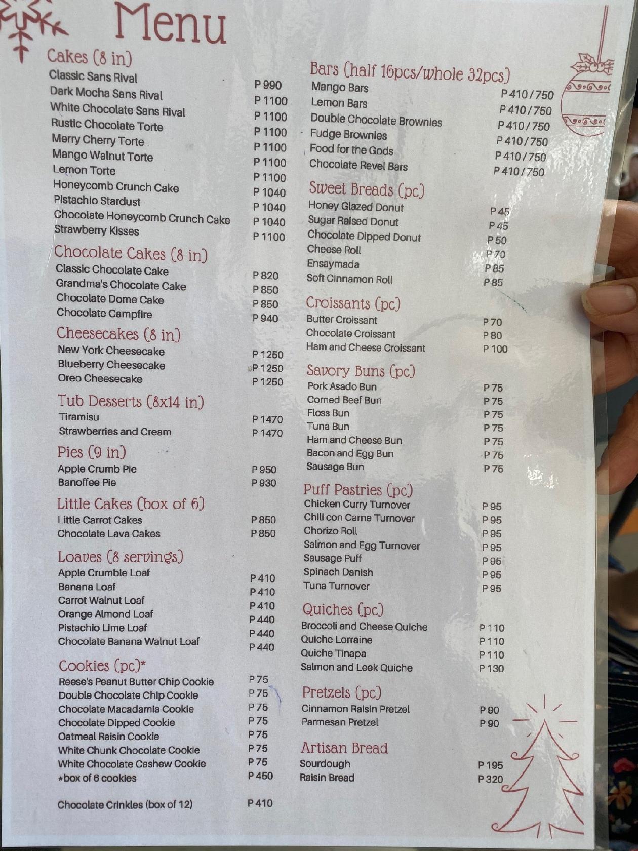 Menu at Purple Oven at Santa Rosa cafe, Santa Rosa