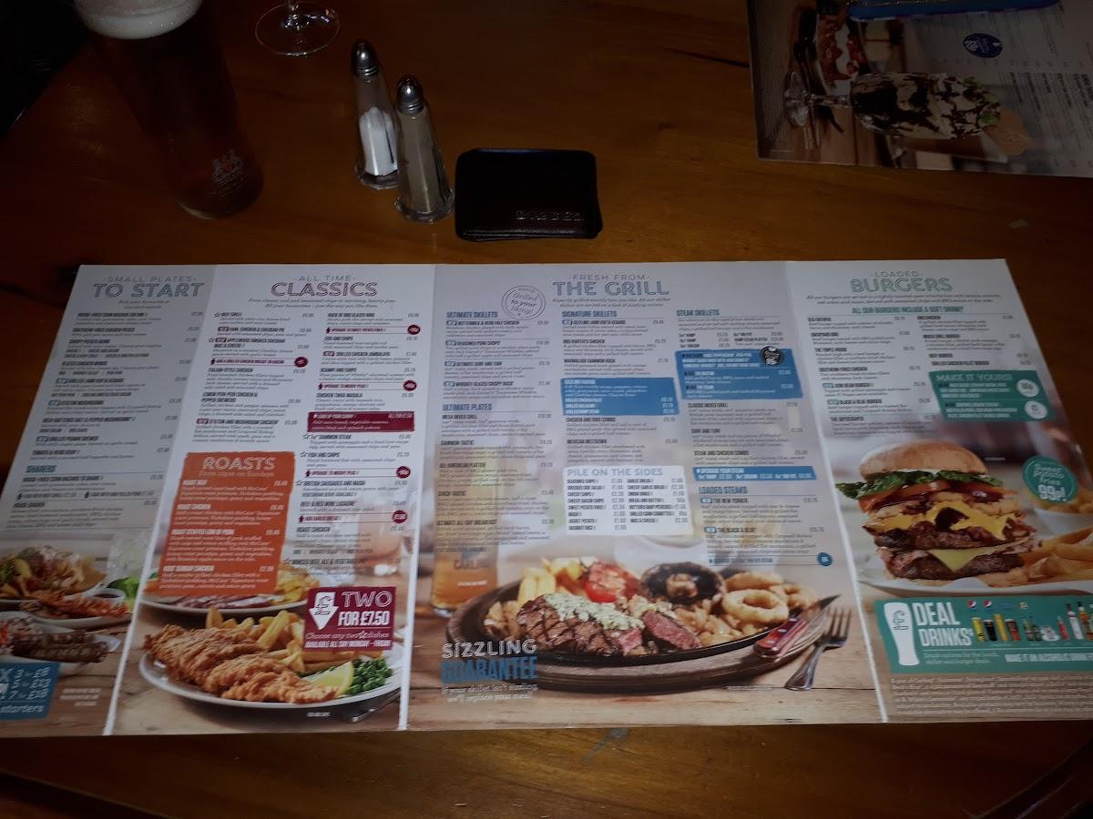 Menu At The Wernley Pub And Bar Oldbury