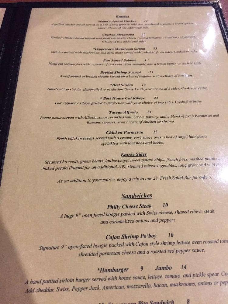Menu at 41 and Main BBQ, Tifton