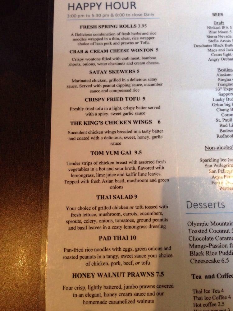 Menu at Lemon Grass Restaurant Lacey, Lacey