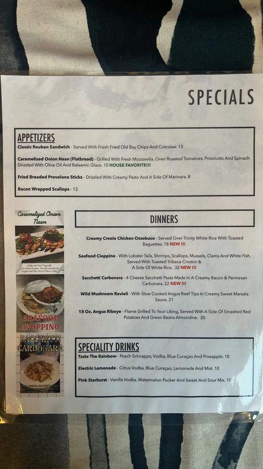 Menu at Basile Italian Delight Restaurant, Tamaqua