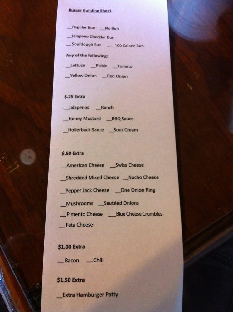 Menu at Blue Rooster restaurant, Flora