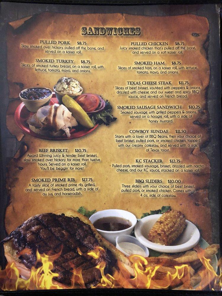 Menu at Big Daddy's BBQ & Banquet Hall, Fairbanks