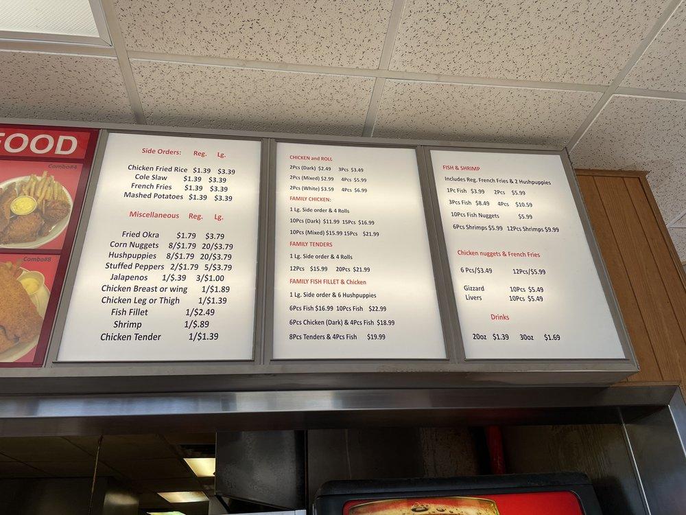 Menu at Crispy's Chicken & Seafood fast food, Haltom City