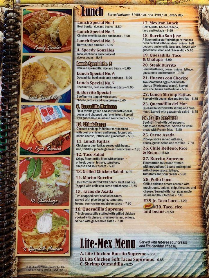 el rodeo mexican restaurant menu