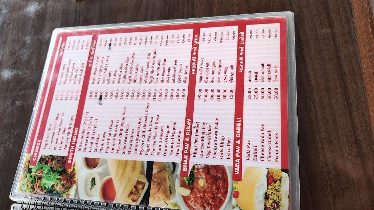 Menu at Zebrata food corner, India