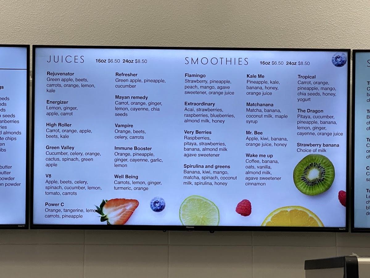 Menu at Francesca Açaí Bowls & Coffee shop, Henderson