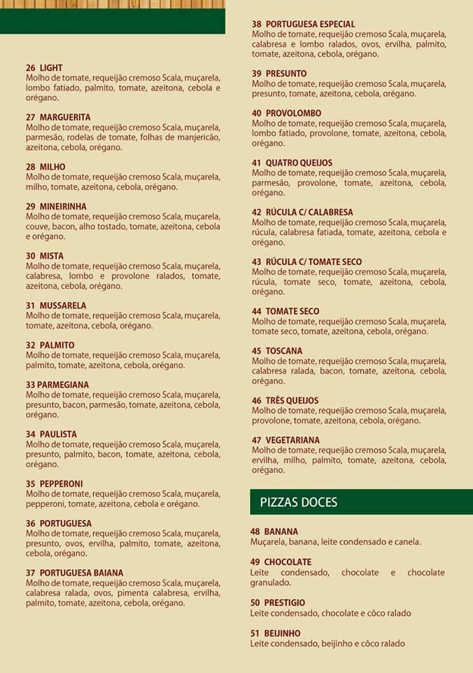 Pizzaria Saborella cardápio