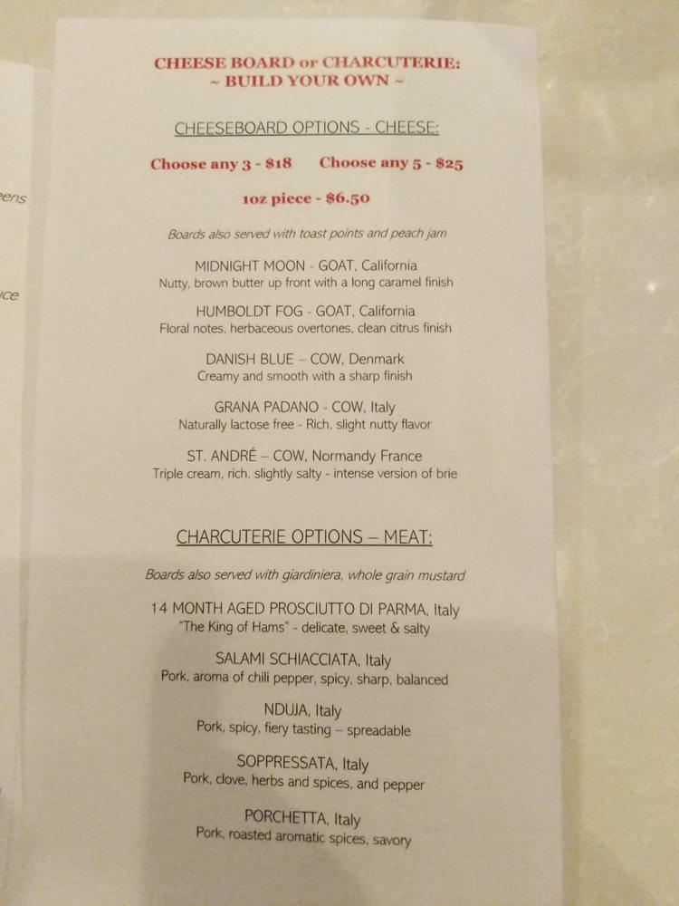 Menu at Church Street Wine Shoppe pub & bar, Huntsville, 501 Church St NW