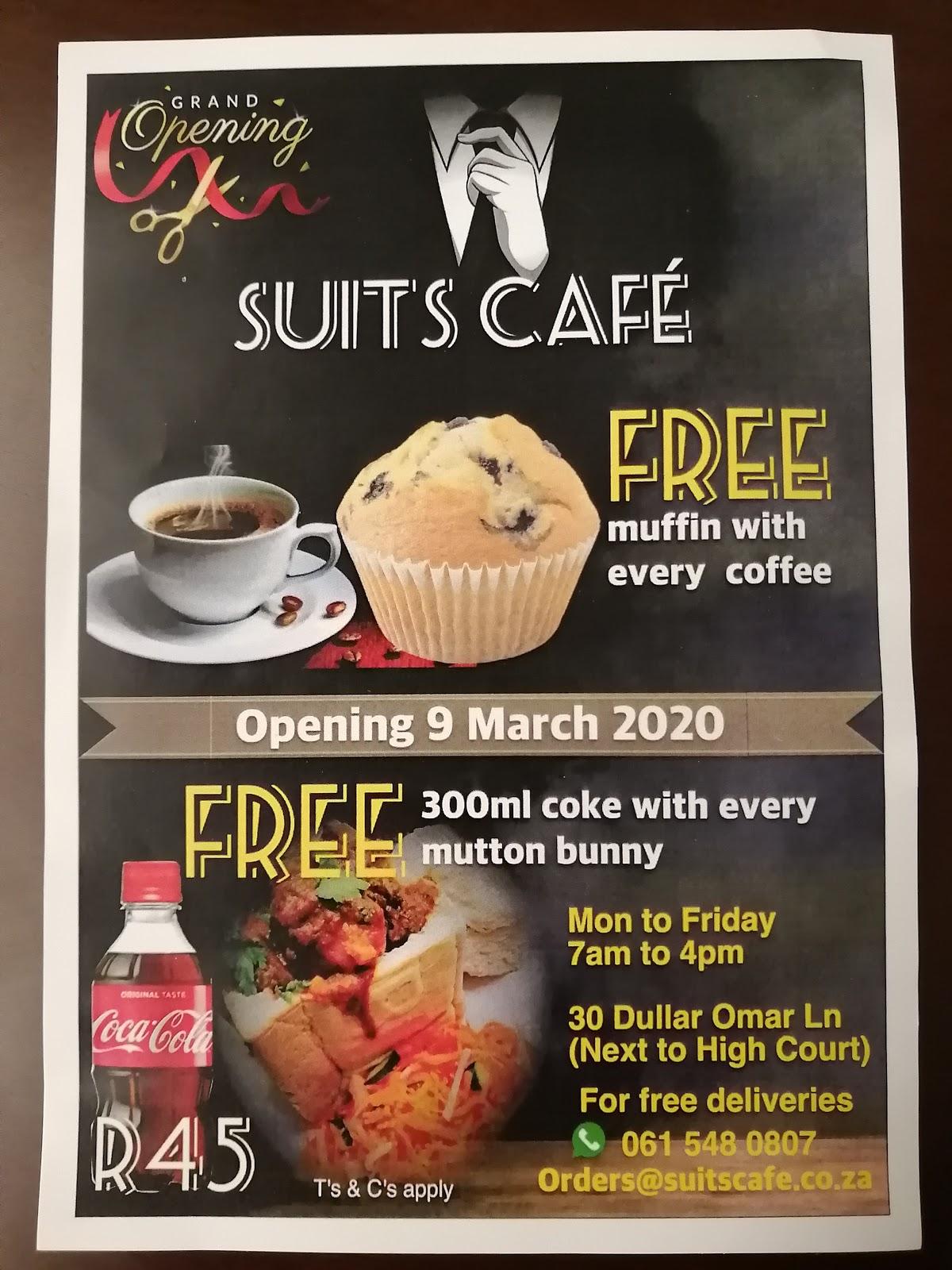Suits Cafe, Durban