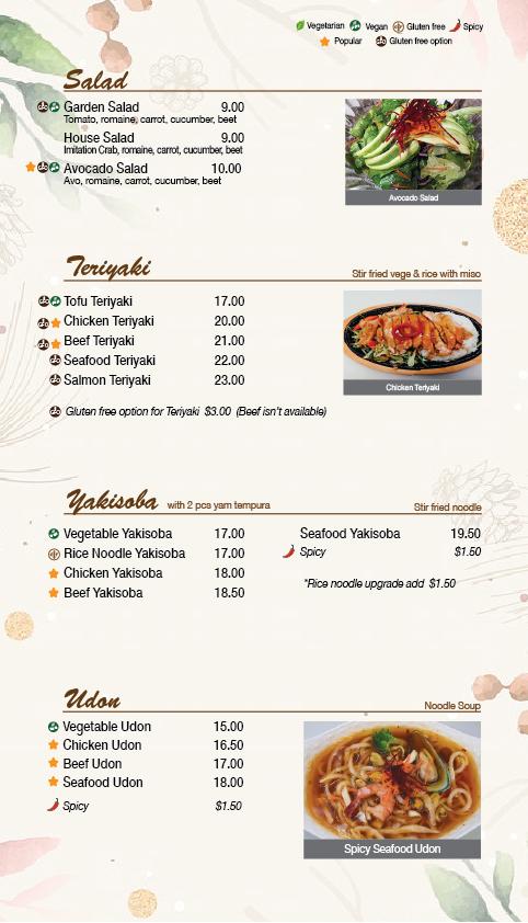 Menu at Red Fin Sushi & K-Food restaurant, Castlegar