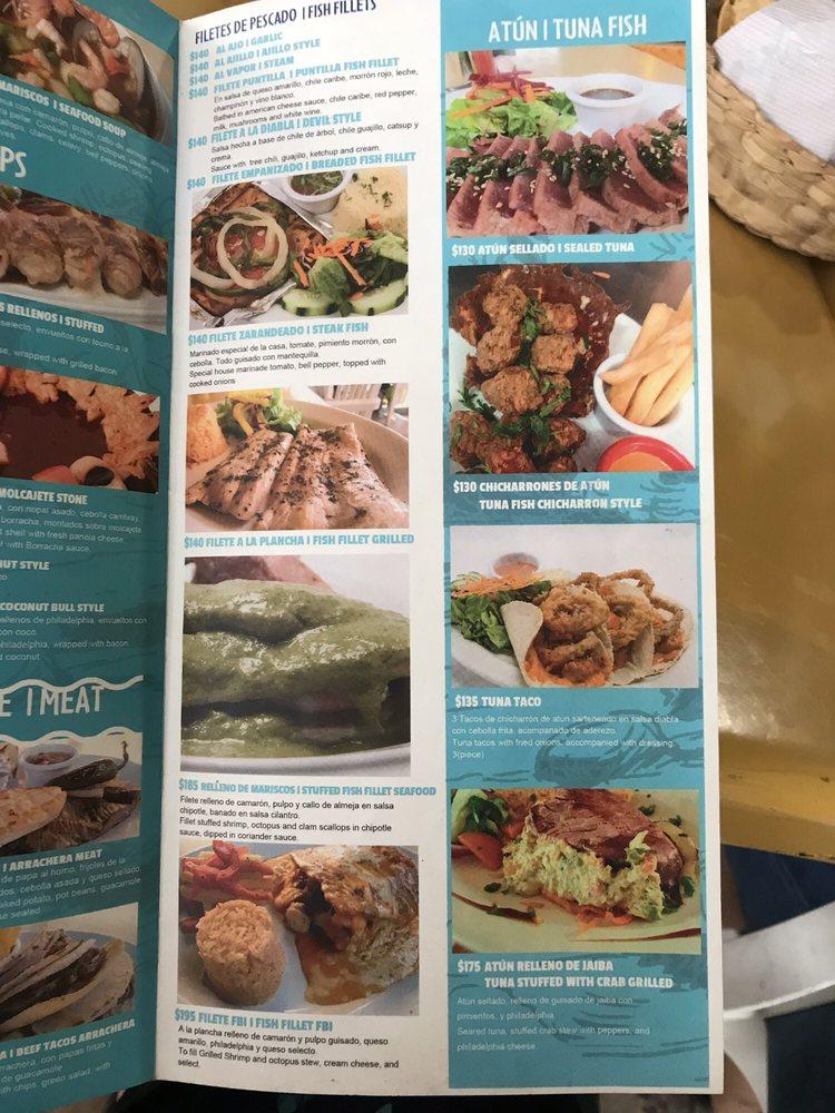 Carta de La Puntilla Restaurante de Mariscos, Mazatlán, Int. Muelle  Turístico s/n