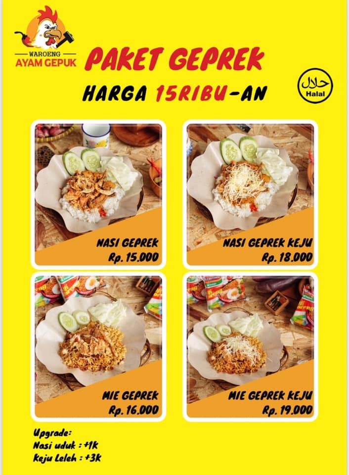 Menu at WAG Karawaci restaurant, Tangerang