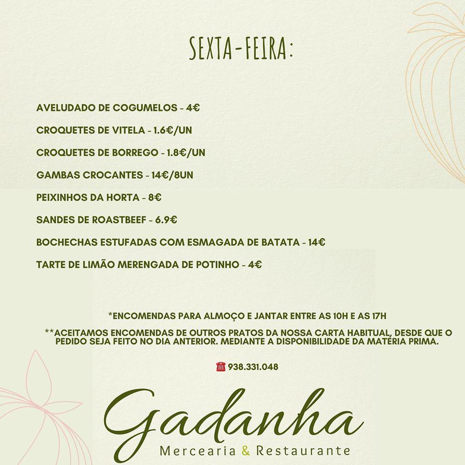 Menu At Gadanha Mercearia Restaurant Estremoz