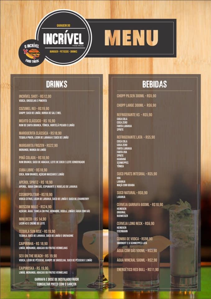 Menu em Incrível Restaurante Águas Claras Brasília