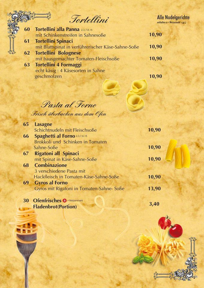 Speisekarte von Ristorante Pizzeria Santa Maria, Dornum