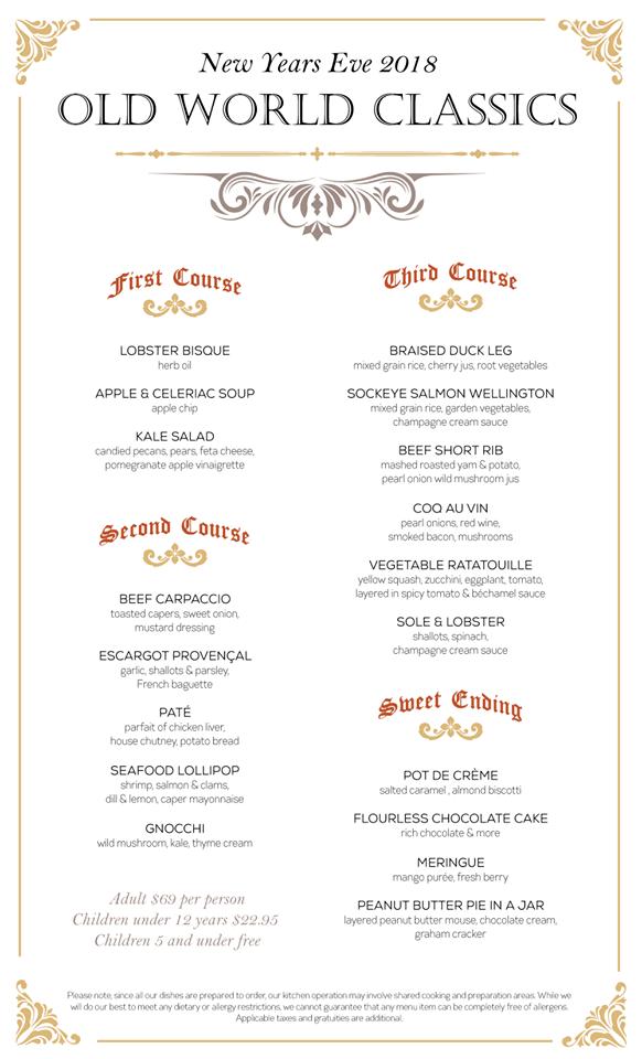Menu at Cedars Restaurant & Lounge, Parksville