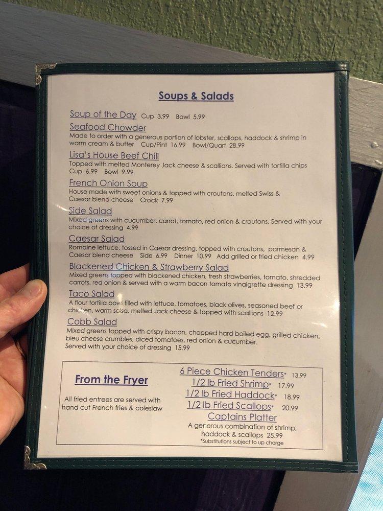 Menu at Lisa's Restaurant &amp; Lounge, Augusta