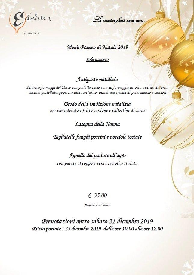 Menu di Hotel Excelsior 