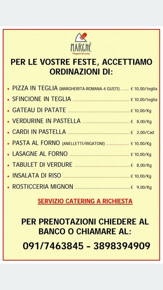 Menu di Marghè Palermo 
