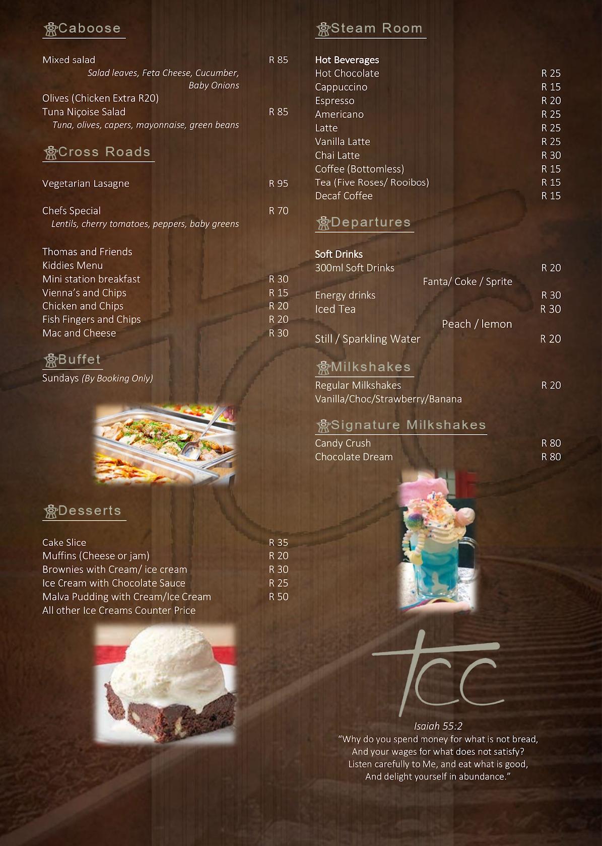 Menu at The Station Cafe & Bistro, Randburg