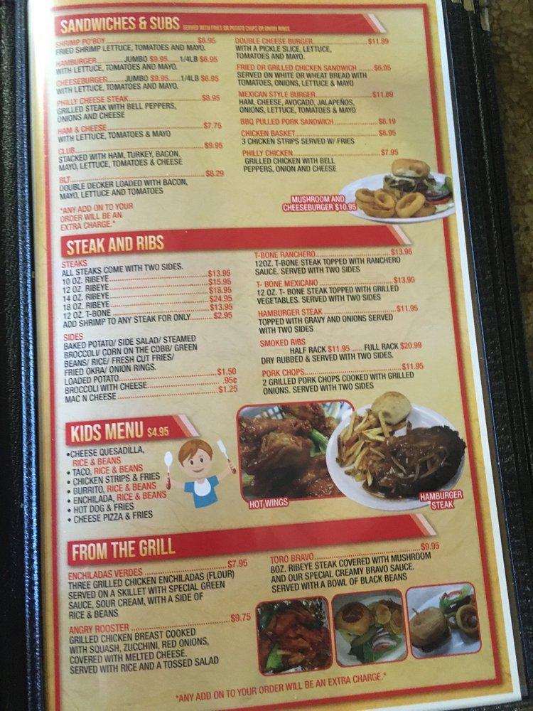 Menu at Santa Fe Grill & Bar Jackson, Jackson, Interstate 55 North