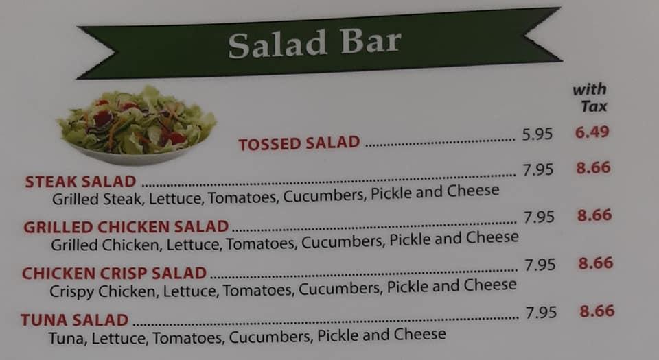 Menu at Famous Pizza pizzeria, Ware Shoals