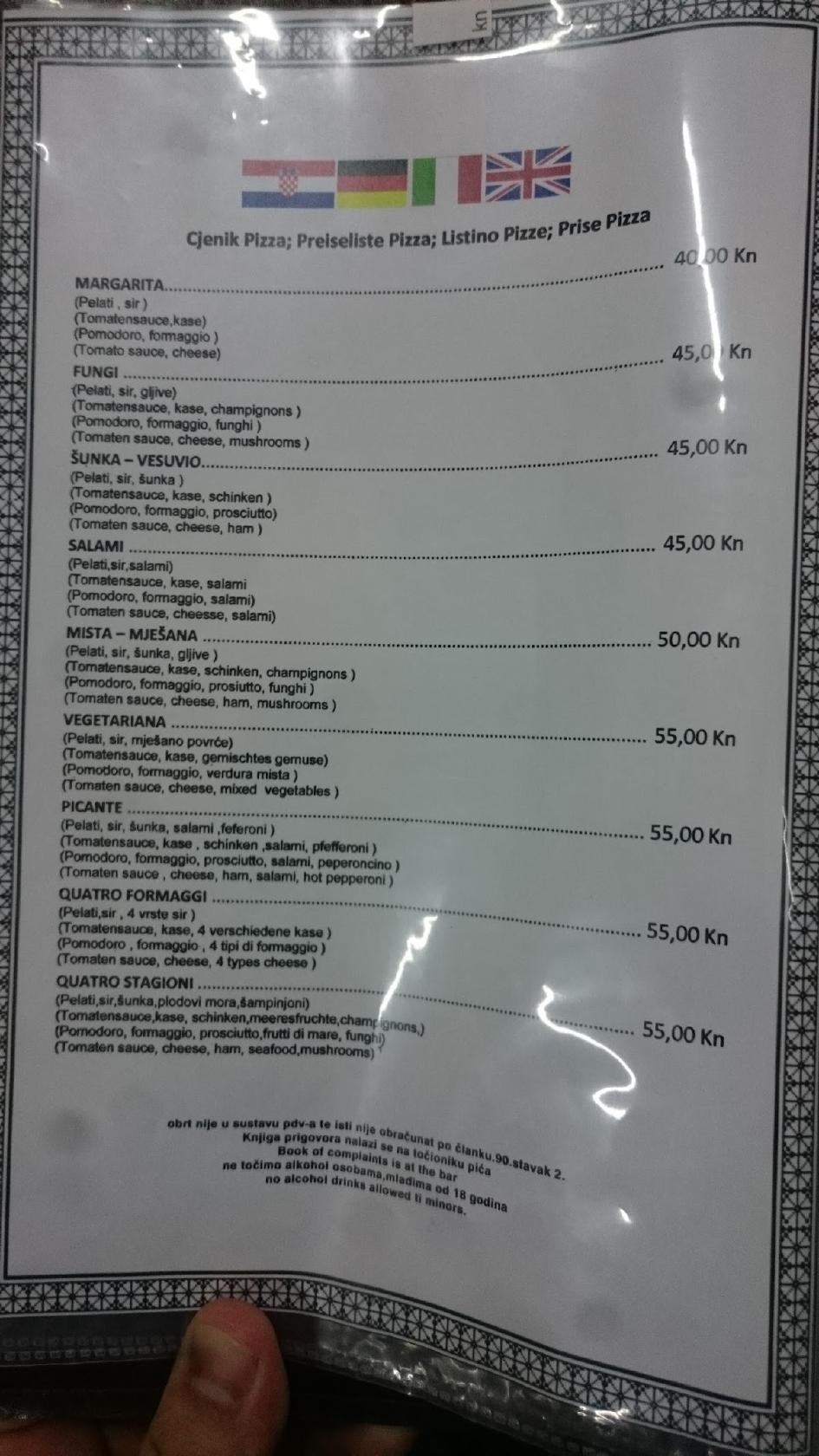 Menu di Cafe Under Volt 