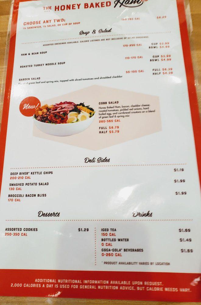 Menu at The Honey Baked Ham Company restaurant, Novi