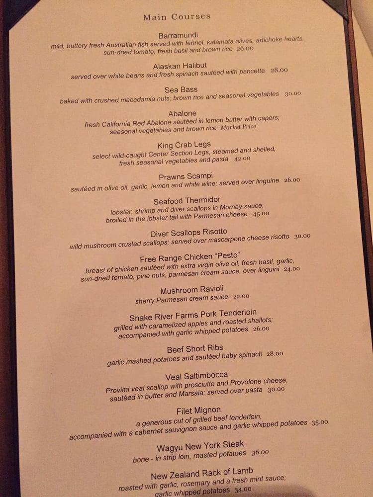 Menu at Bricks pub & bar, Reno