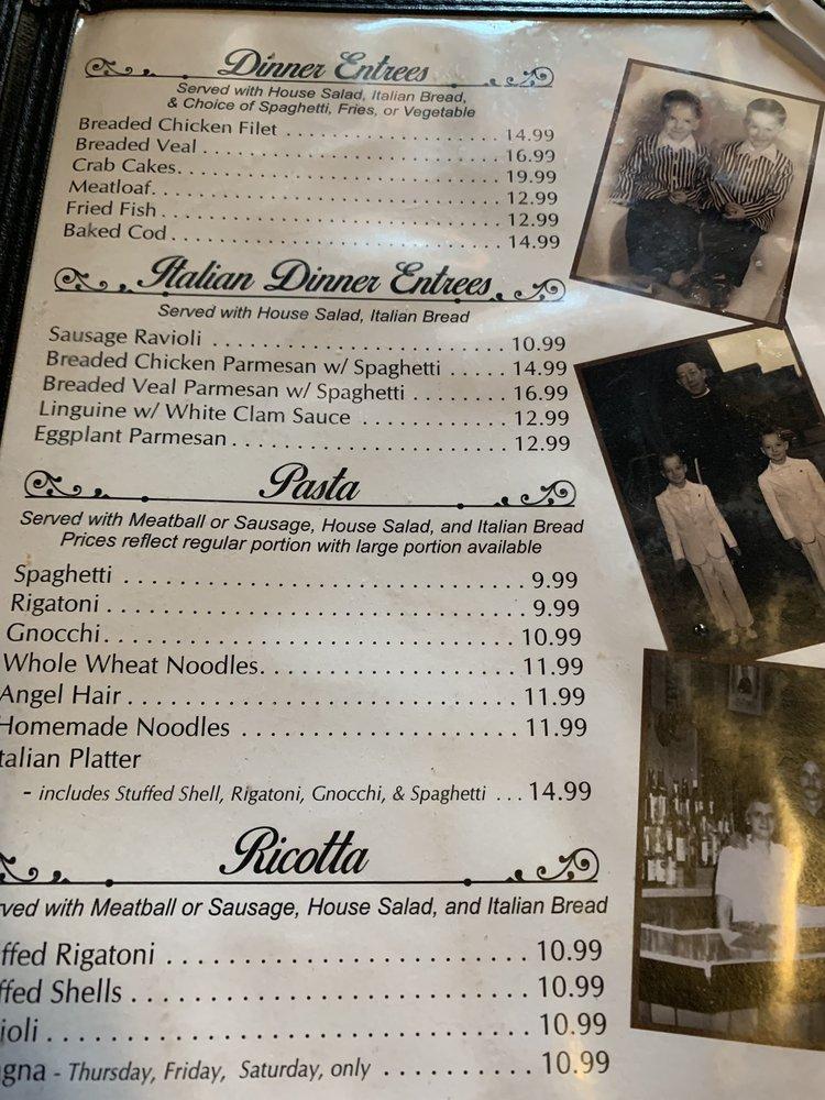 Menu at Lena's Cafe, Altoona