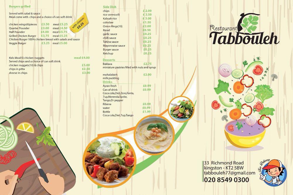 tabooli menu