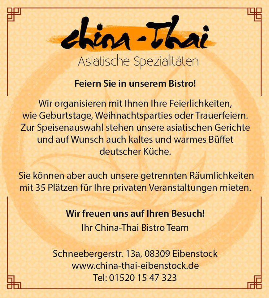 China Und Thai Bistro China-Thai Bistro restaurant, Eibenstock - Restaurant menu and reviews
