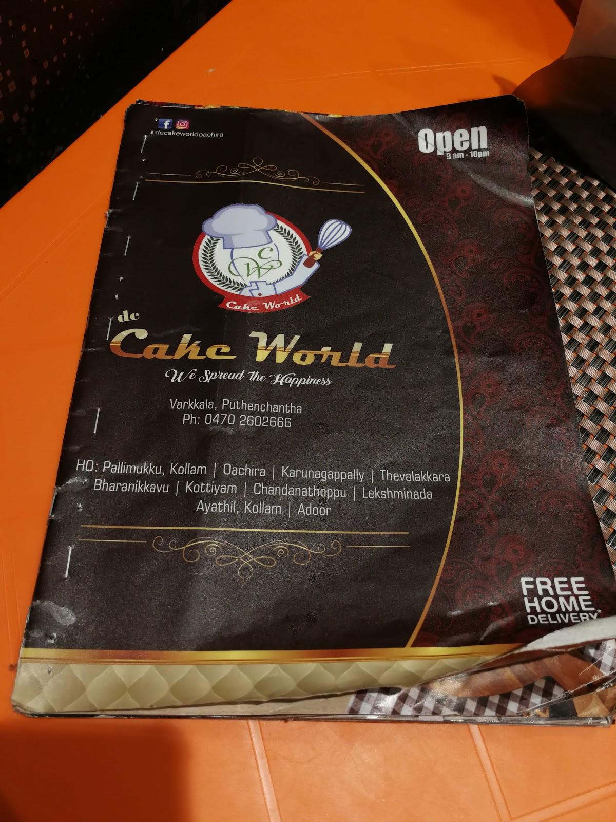 Menu of Vivgato The Live Cake, Azad Nagar, Mumbai