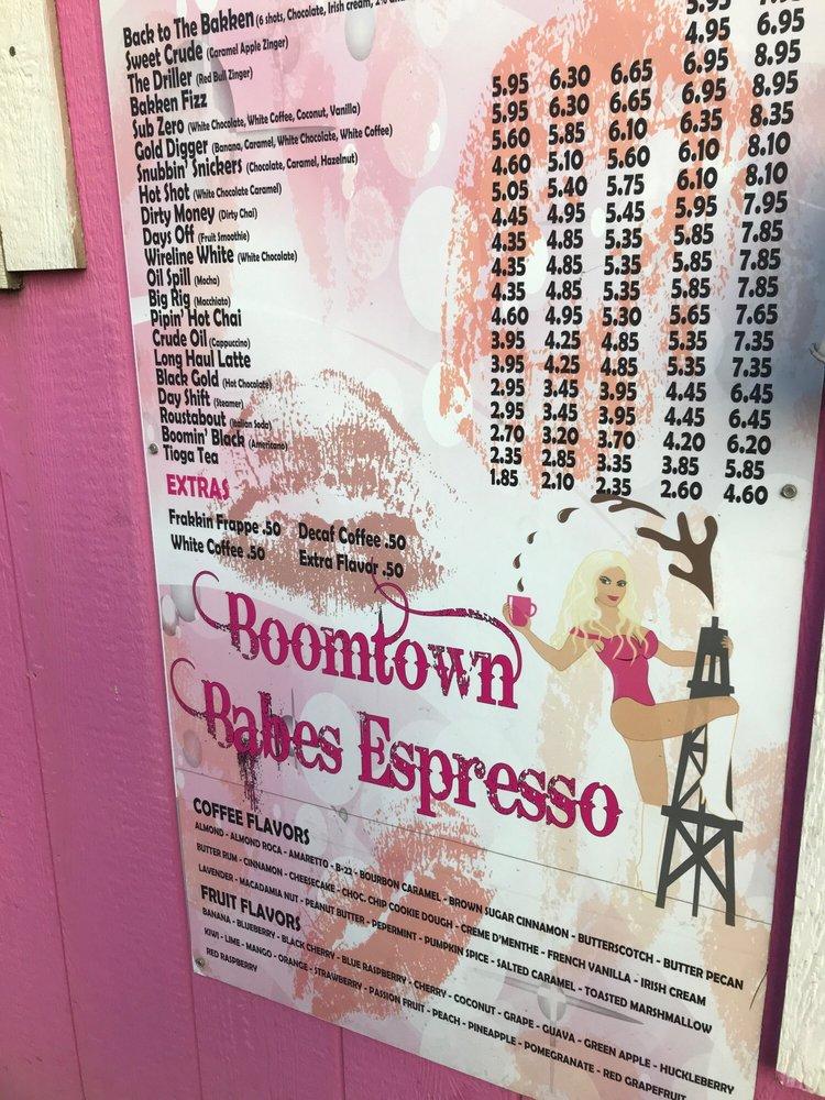 Boomtown Babes Espresso in Williston - Restaurant menu and reviews