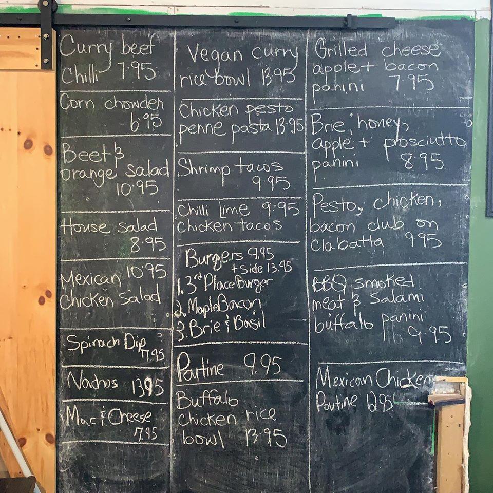 Menu at The Third Place Cafe + Bistro, Grand FallsWindsor, 100 Taylor Rd