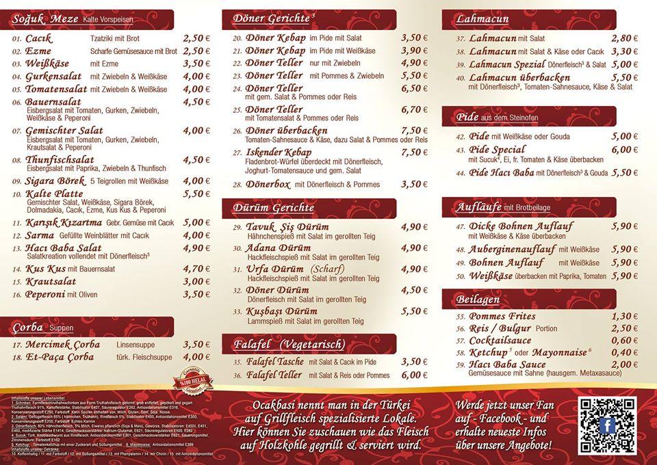 Speisekarte Von Restaurant Haci Baba Paderborn speisekarte-von-restaurant-haci-baba-paderborn