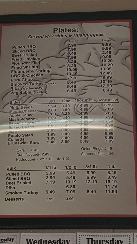 Menu At Byrd s BBQ Restaurant Catering Durham menu-at-byrd-s-bbq-restaurant-catering-durham