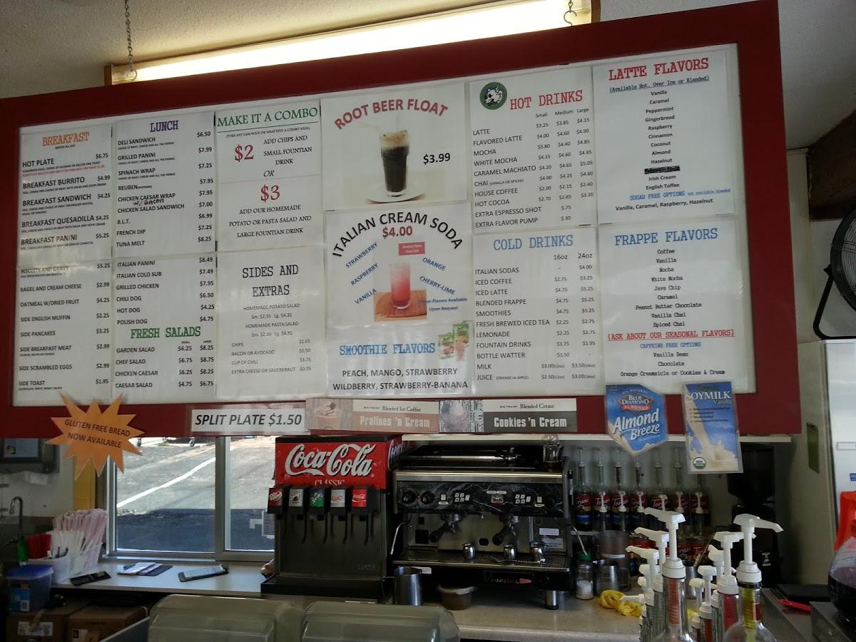 Menu at Nichole's Coffee Depot & Deli cafe, Portola