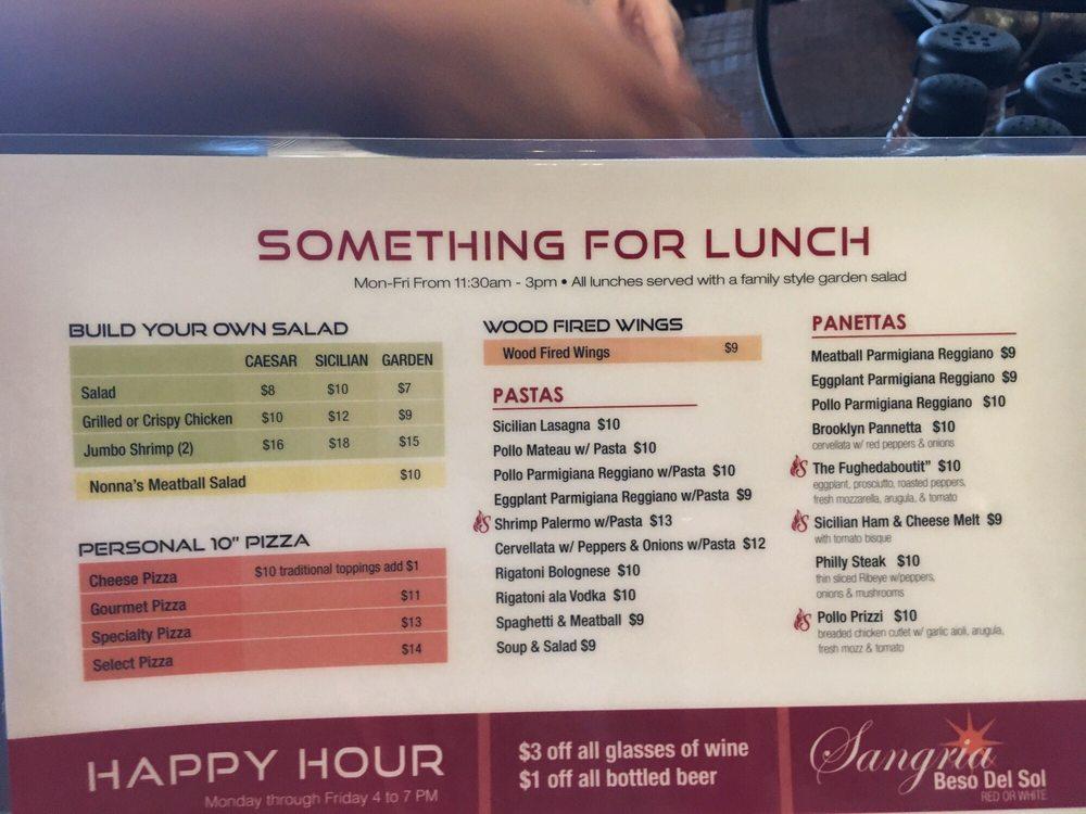 Carta del pub y bar Sicilian Oven, Fort Lauderdale