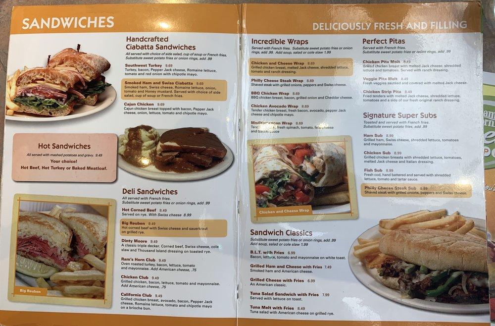 Menu at Ram's Horn Restaurant, Rochester Hills, S Rochester Rd