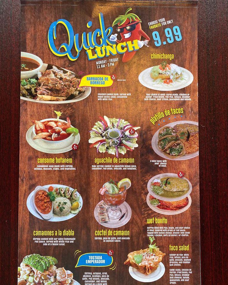 Menu at El Chilito Bakersfield restaurant, Bakersfield, Brundage Ln