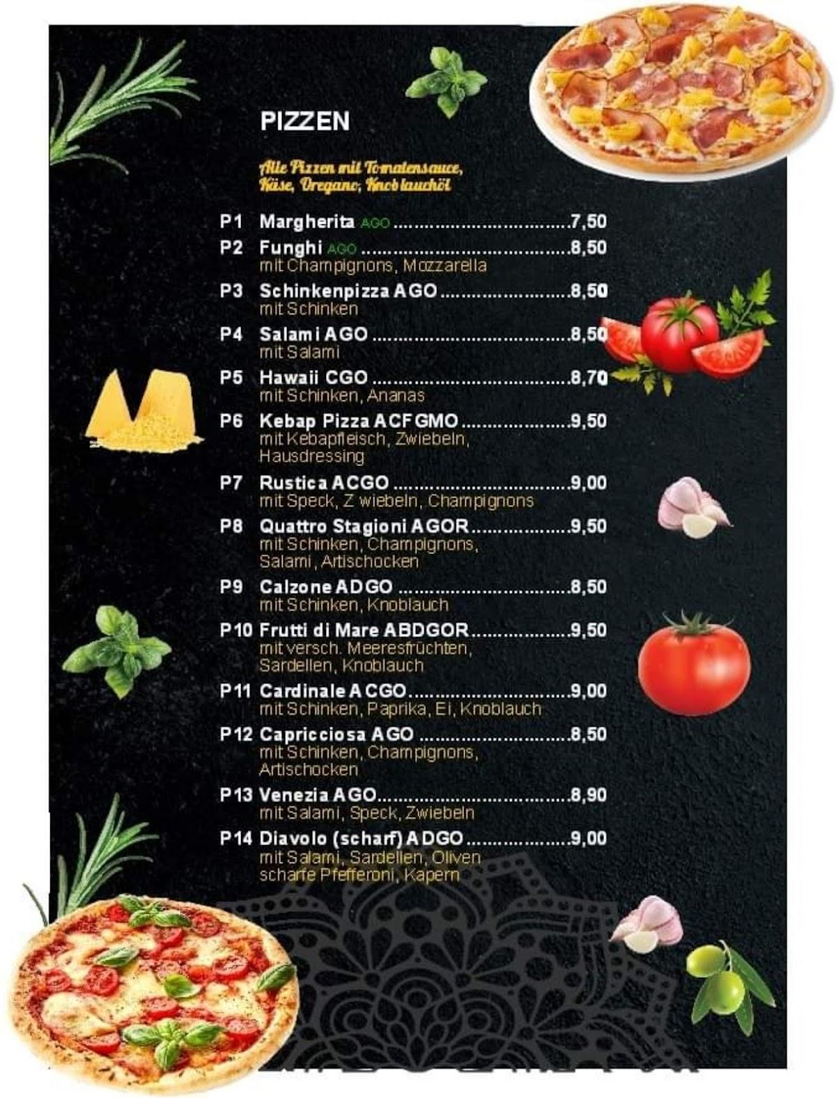 pizzaburg menu