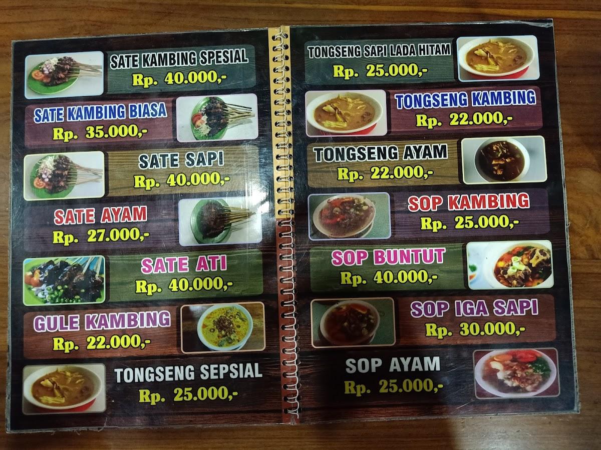 Menu At Tongseng Pak Min Solo Restaurant Bekasi Regency